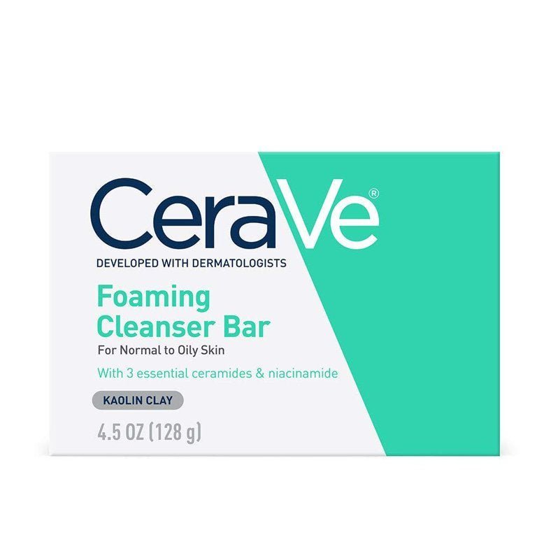 CeraVe Foaming Cleanser Bar For Normal to Oily Skin (4.5 oz)