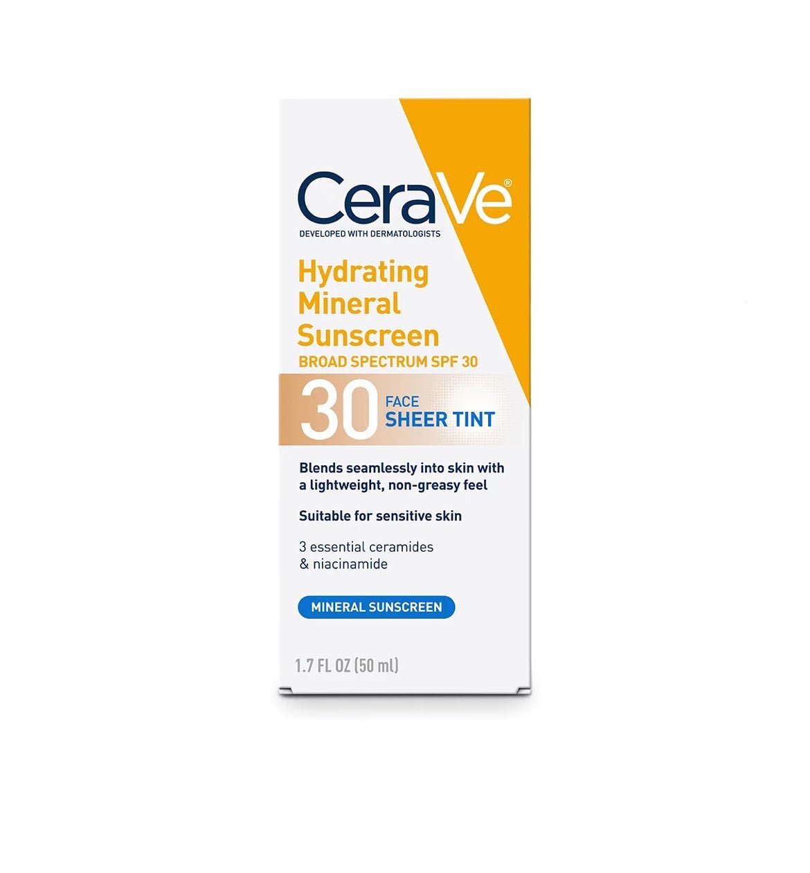 CeraVe Hydrating Mineral Sunscreen SPF 30 (50ml)