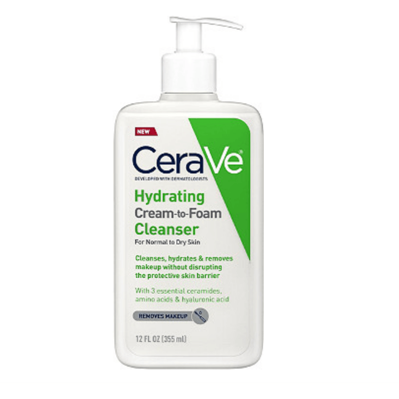 CeraVe Hydrating Cream-To-Foam Cleanser