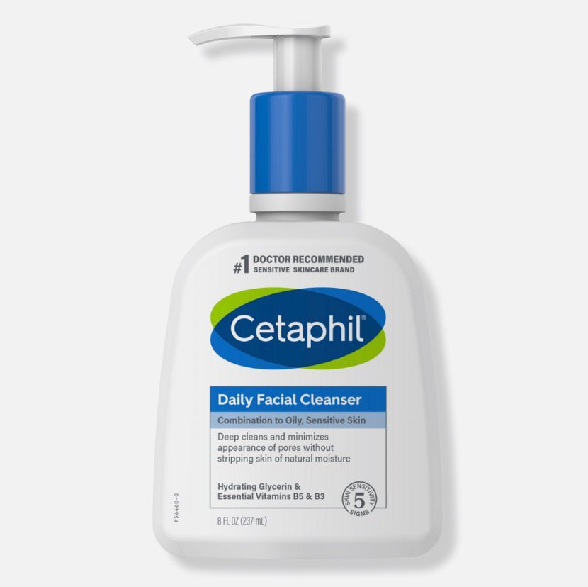 CETAPHIL Daily Facial Cleanser For Combination To Oily Sensitive Skin (8 fl oz)
